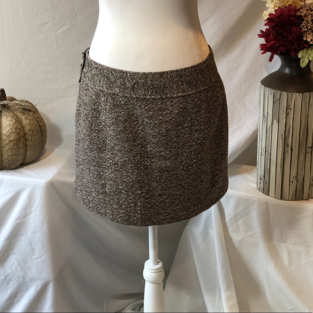 J. Crew, Wool, Tweed, Mini-Skirt